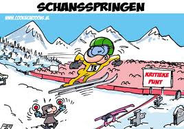 Schansspringen door Cookiecartoons.nl