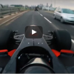 F1 auto straat Engeland